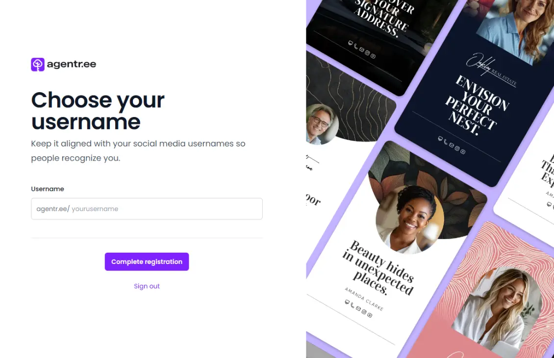 Choosing your username